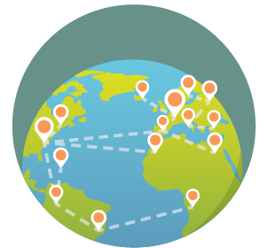 Global network illustration